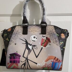 Loungefly Jack Skelington Nightmare Before Christmas Satchel Crossbody NWT